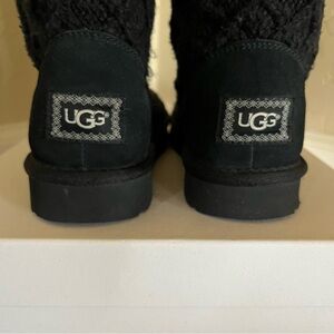 UGG Black Knit Short or Tall Boots